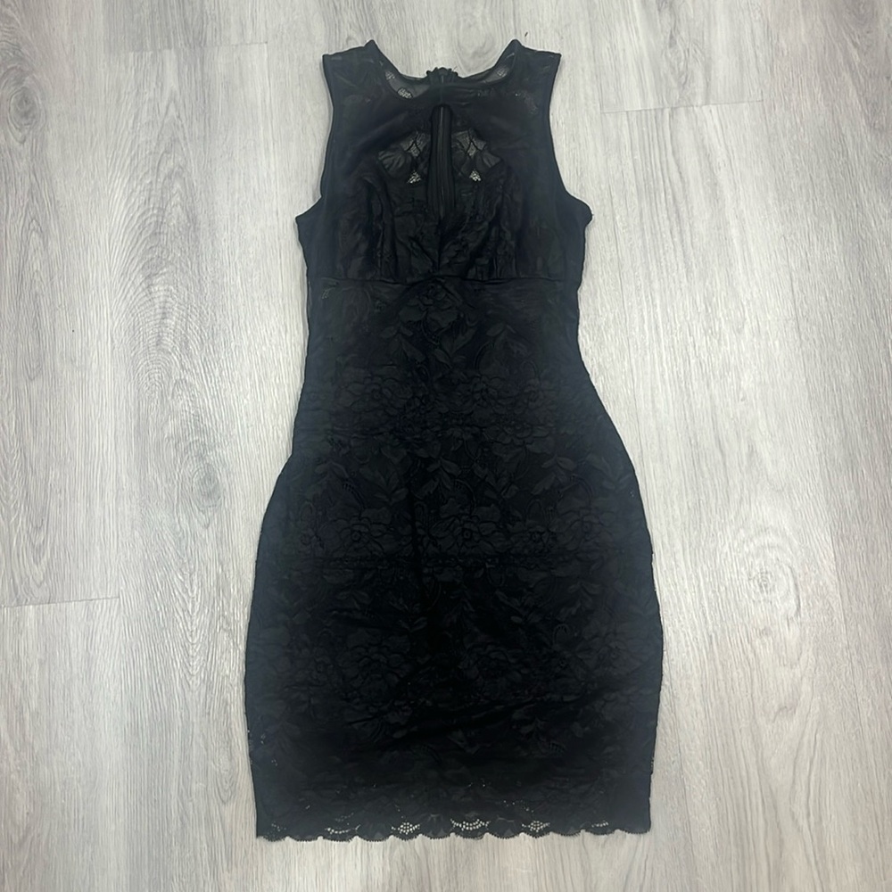 Guess Bodycon Mini Black Dress Size Small